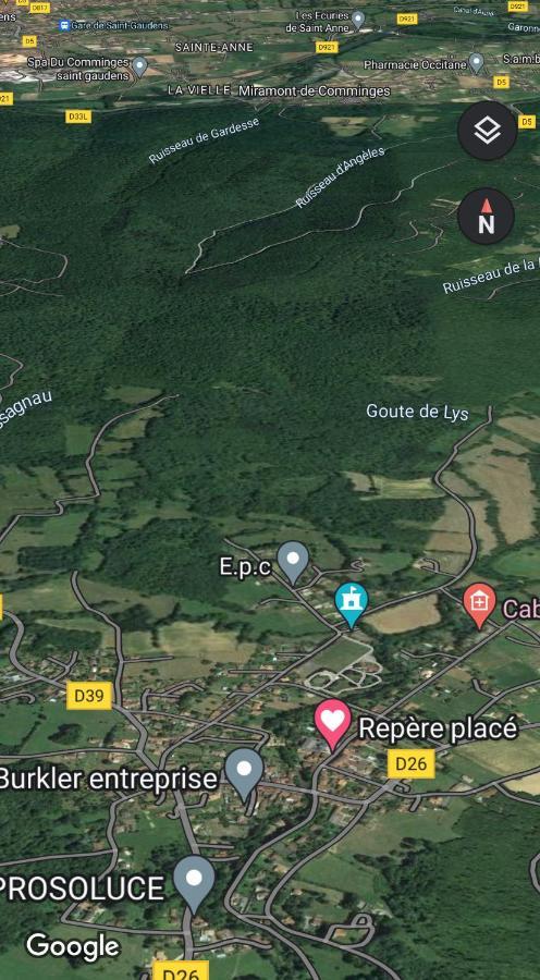 Chaleureux Studio Independant Encausse-les-Thermes Eksteriør bilde